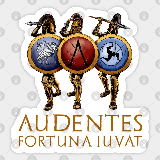 Audentes Fortuna Iuvat - Fortune Favours The Bold Sticker by Styr Designs